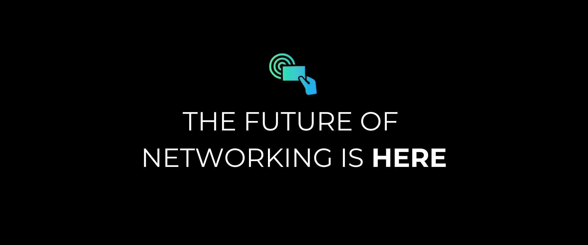 Hero banner with the tagline 'The Future of Networking is Here' promoting smart NFC business cards by TapLab.